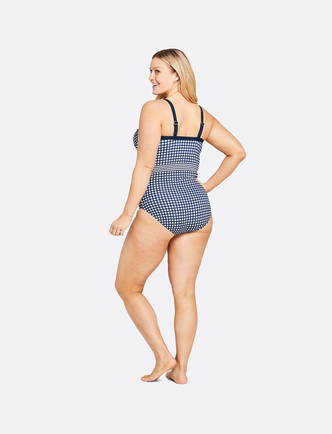 Draper James x Lands End Twist Front One Piece sold by Draper James product image thumbnail 3