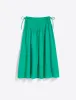 Smocked Waist Midi Skirt in Cotton Dobby sold by Draper James