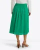 Smocked Waist Midi Skirt in Cotton Dobby sold by Draper James