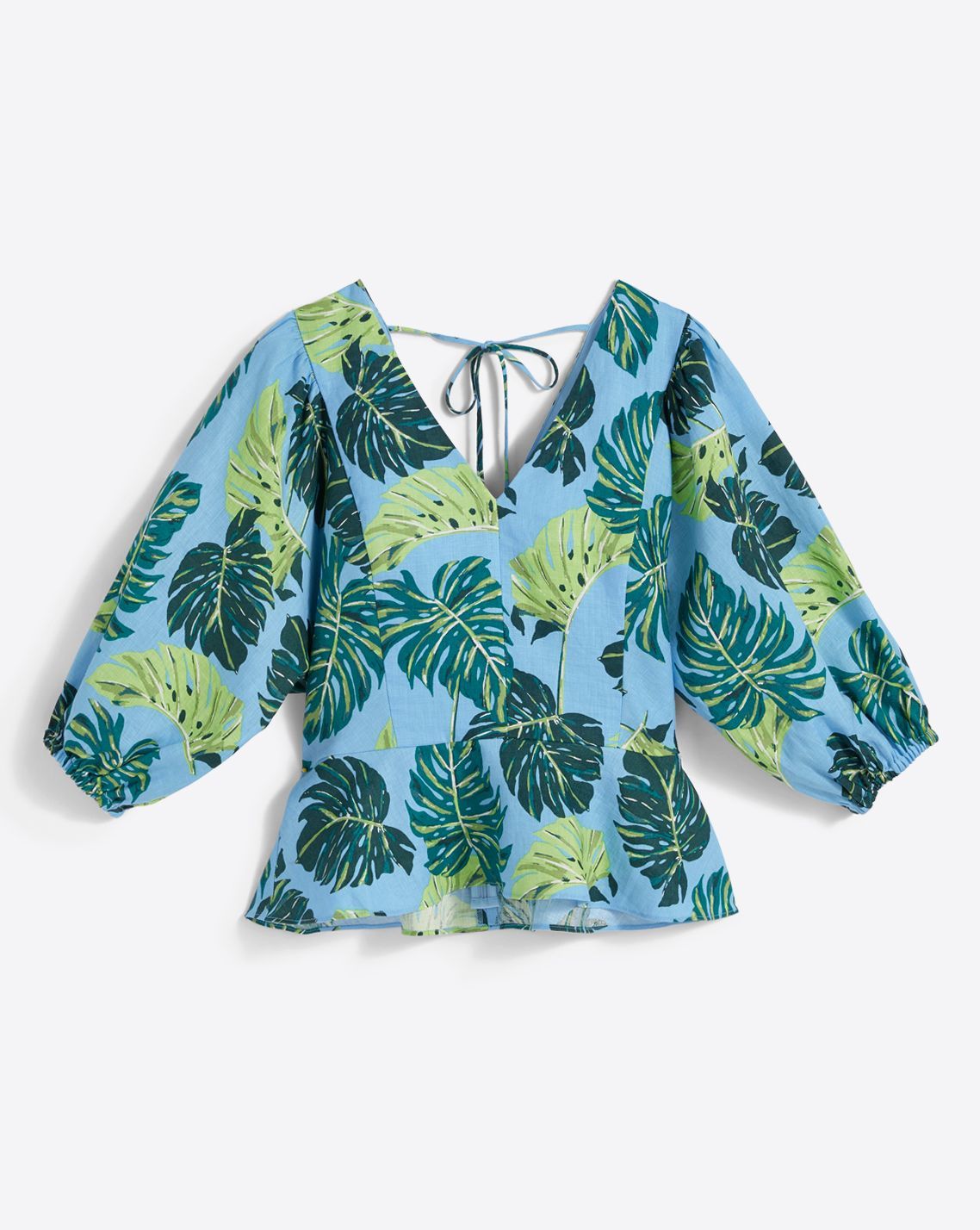 Puff Sleeve Top in Monstera Floral sold by Draper James product image thumbnail 2