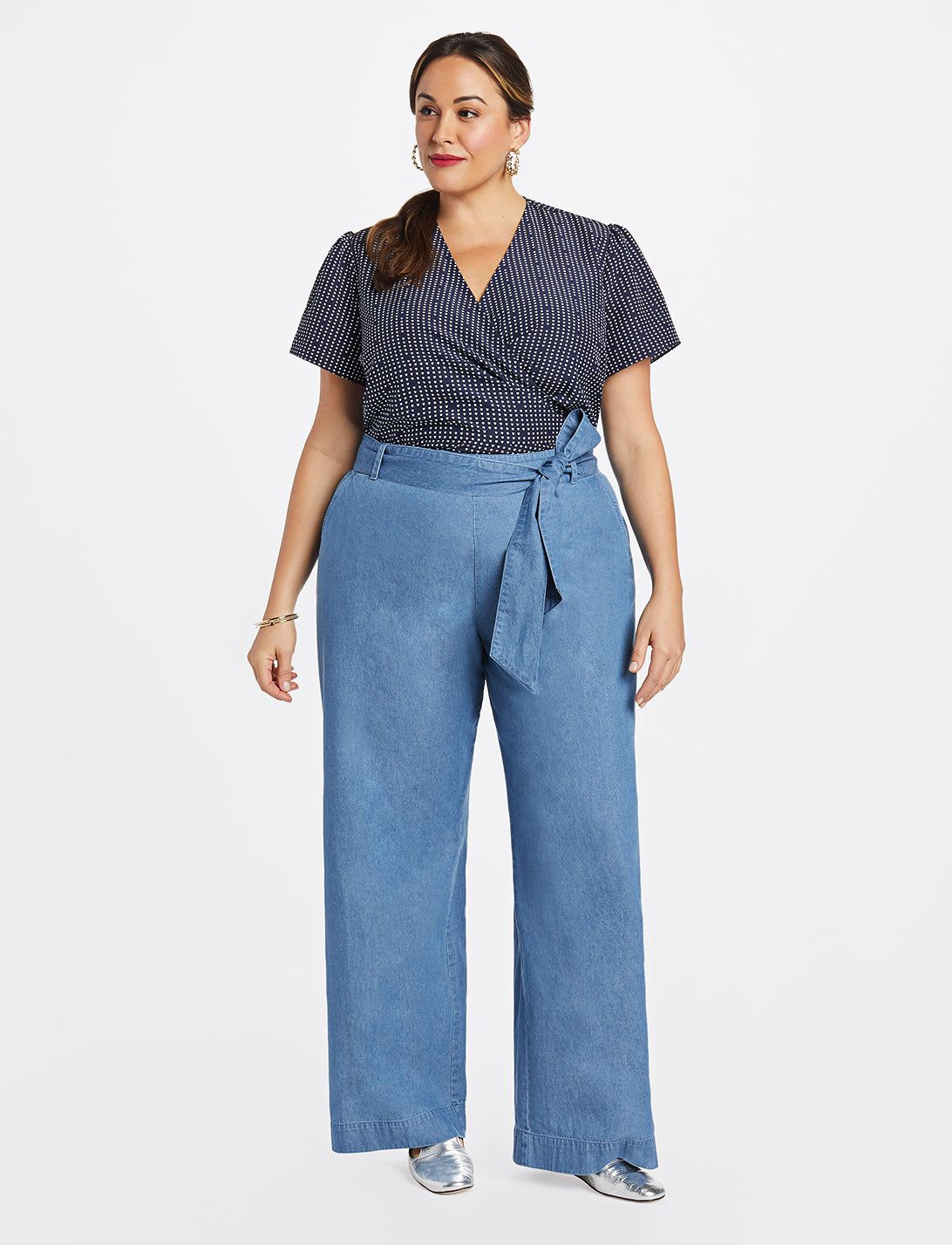 Wide Leg Chambray Pant sold by Draper James product image thumbnail 2