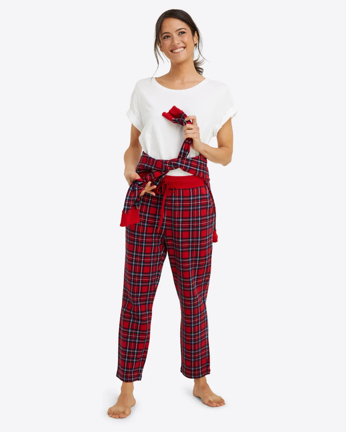 Natalie Sweatpants in Angie Plaid sold by Draper James product image thumbnail 4