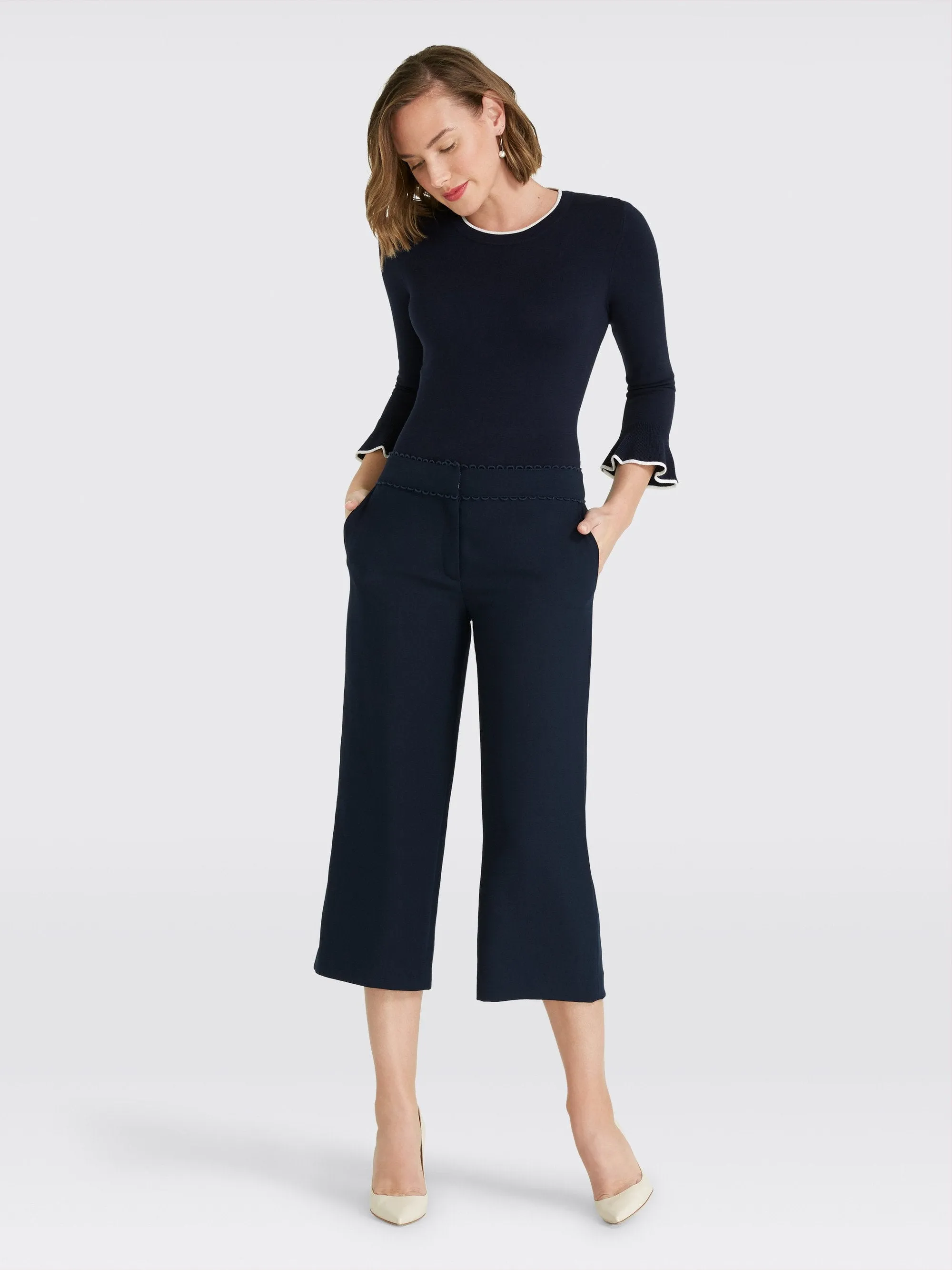 Scallop Crop Pant sold by Draper James product image thumbnail 2