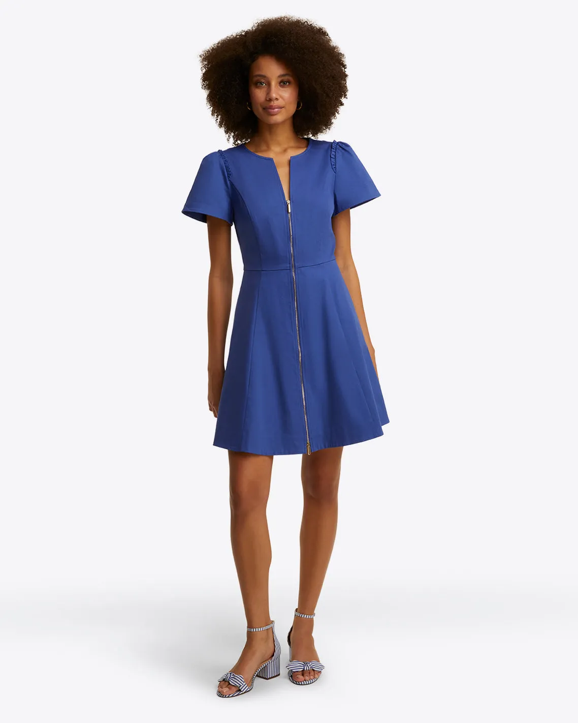 Mae Love Circle Dress in Royal Blue sold by Draper James product image thumbnail 3