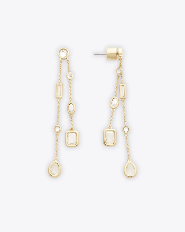 Multi Double Drop Earrings sold by Draper James