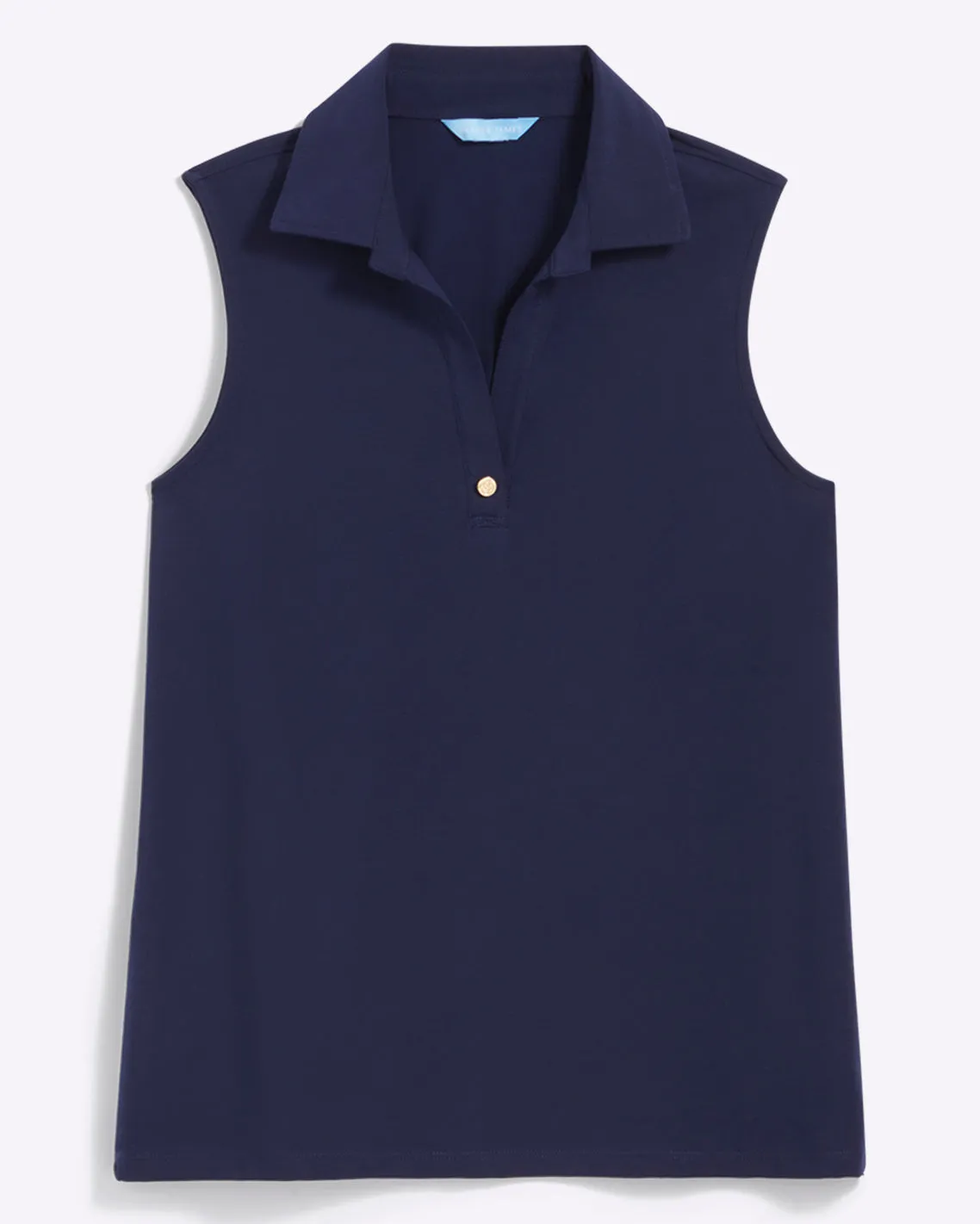 Sleeveless Sport Polo in Navy sold by Draper James product image thumbnail 2