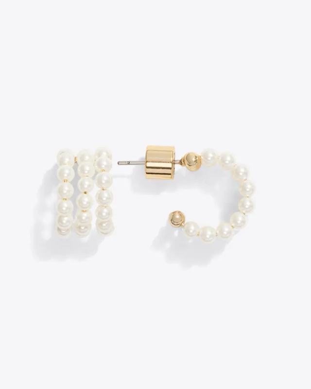 Pearl Huggie sold by Draper James