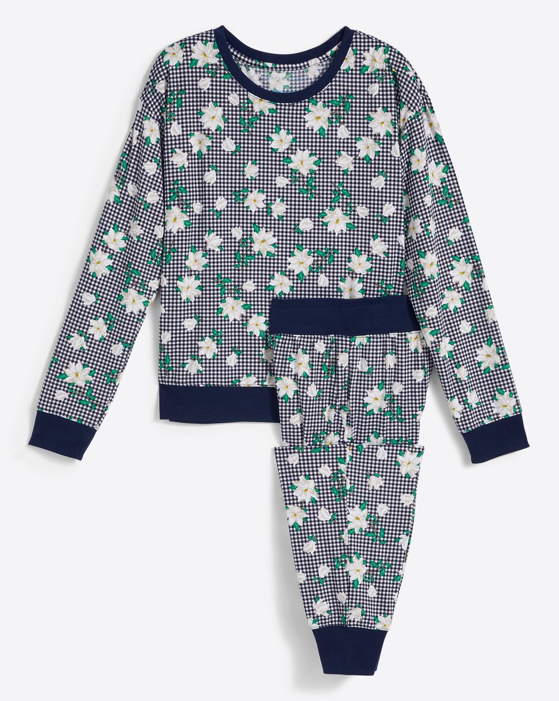 Long Sleeve Hillary Pajama Set in Gingham Magnolia sold by Draper James product image thumbnail 2