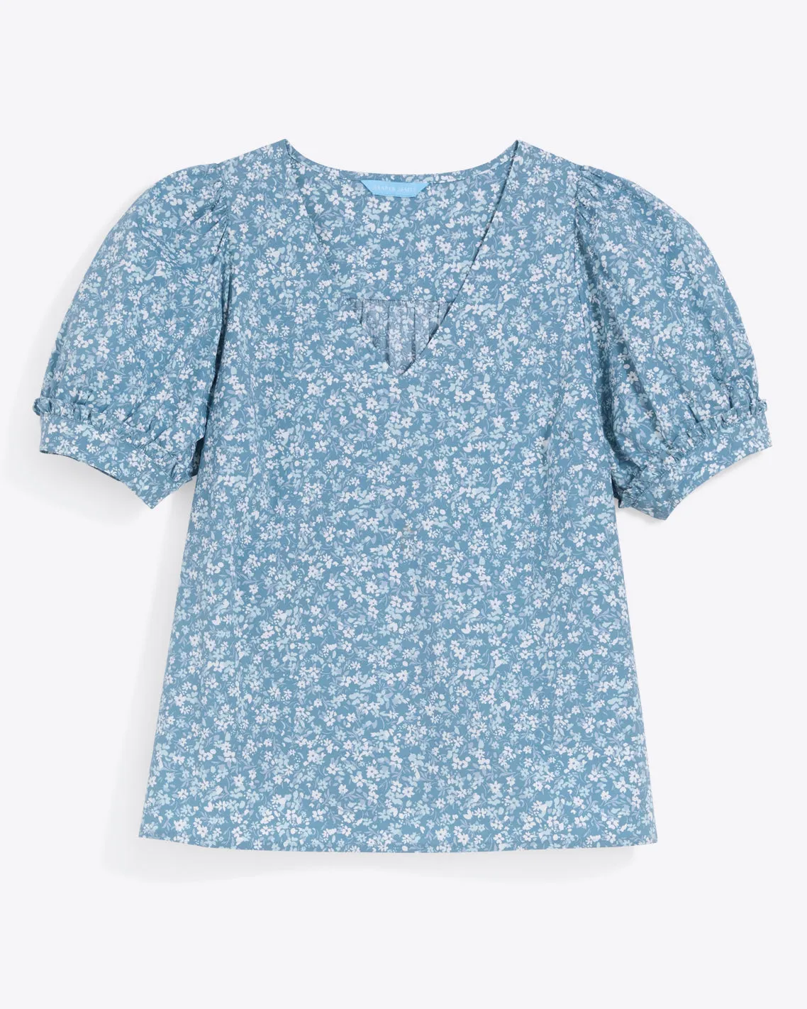 Heidi V-Neck Top in Bluebell Floral sold by Draper James product image thumbnail 5