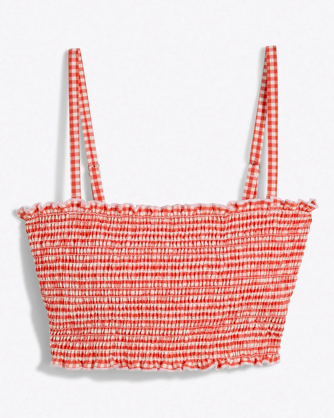 Smocked Bikini Top in Red Gingham sold by Draper James product image thumbnail 5