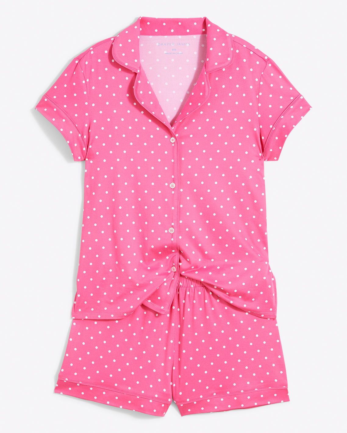 Sara Pajama Set in Pink Polka Dot sold by Draper James product image thumbnail 2