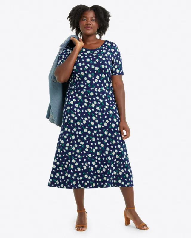 Tammy T-Shirt Dress in Magnolia sold by Draper James