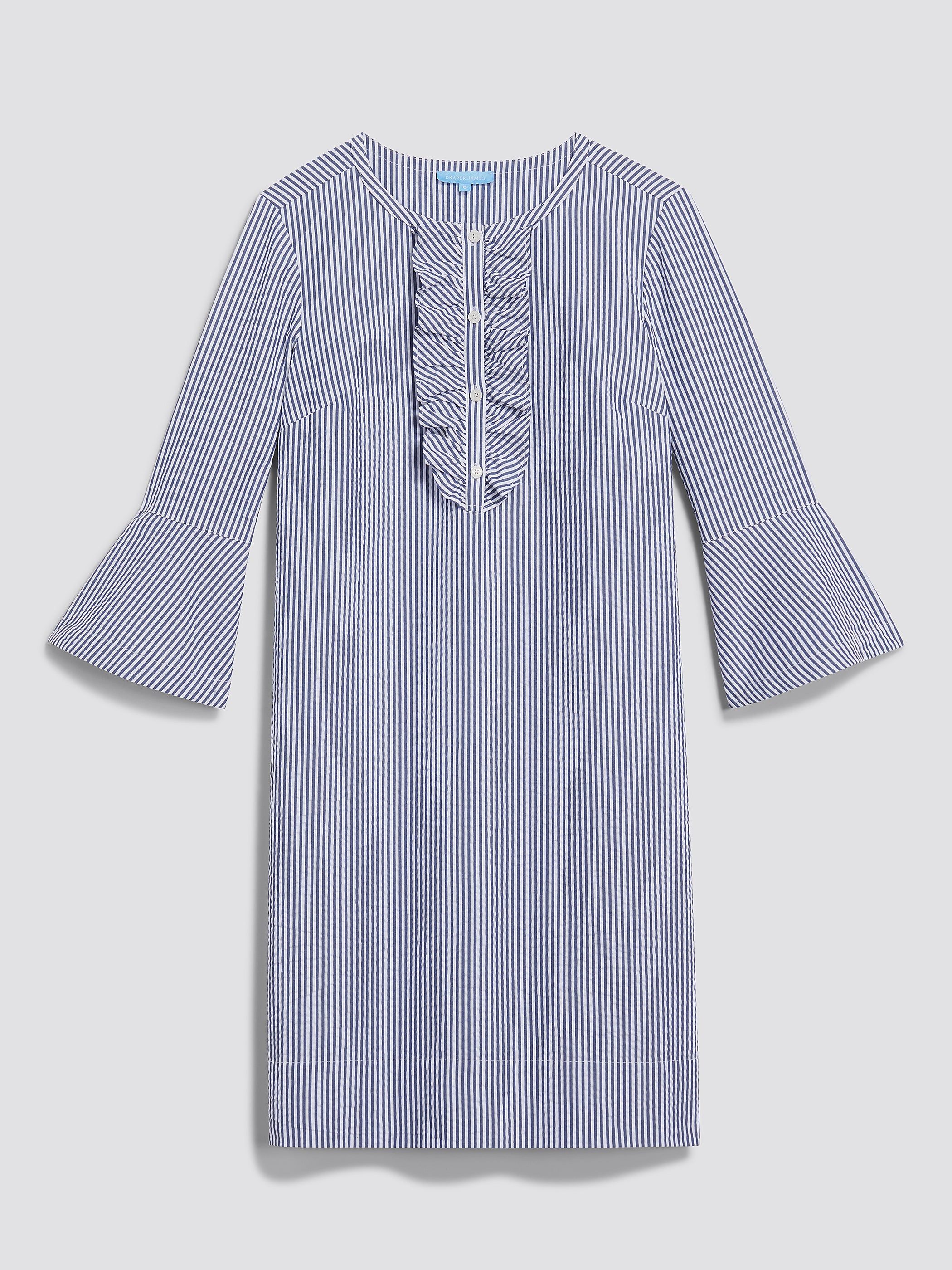 Seersucker Ruffle Shift Dress sold by Draper James product image thumbnail 2