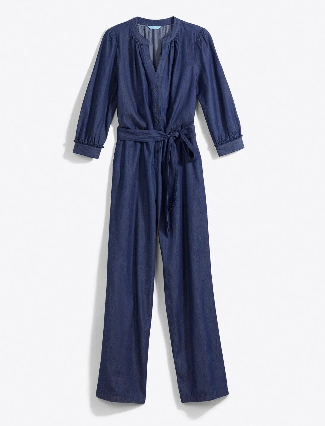 Tie Waist Jumpsuit in Chambray sold by Draper James product image thumbnail 4