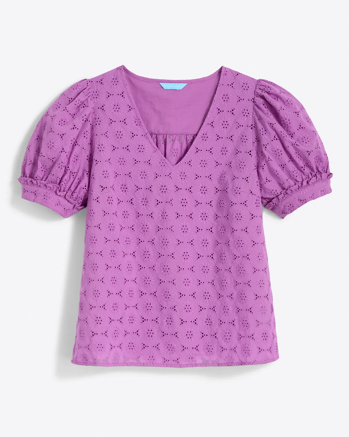 Heidi V-Neck Top in Eyelet sold by Draper James product image thumbnail 5