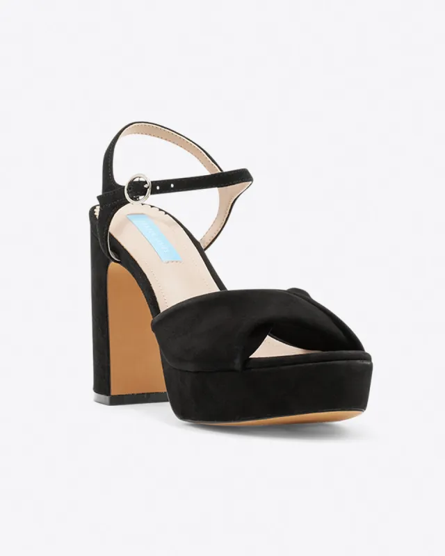 Paloma Platform in Black sold by Draper James