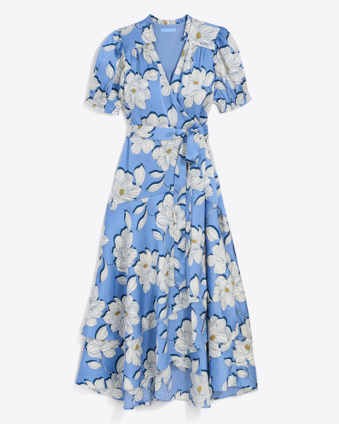 Naomi Wrap Dress in Magnolia Shadows sold by Draper James product image thumbnail 2