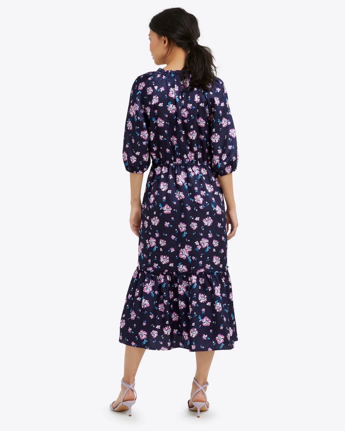 Martina Midi Dress in Zinnia sold by Draper James product image thumbnail 3