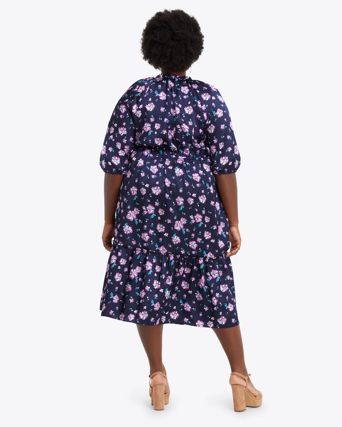 Martina Midi Dress in Zinnia sold by Draper James product image thumbnail 5