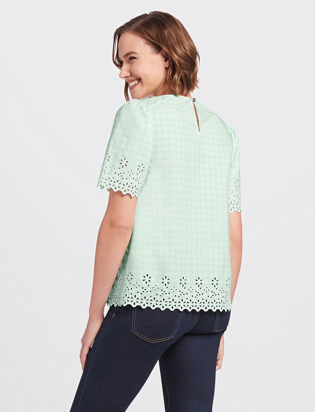 Embroidered Gingham Top sold by Draper James product image thumbnail 3