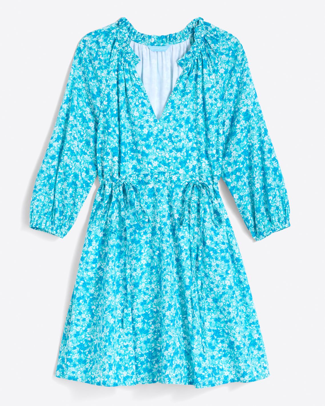 Kellie Babydoll Dress in Blue Aster Floral sold by Draper James product image thumbnail 2