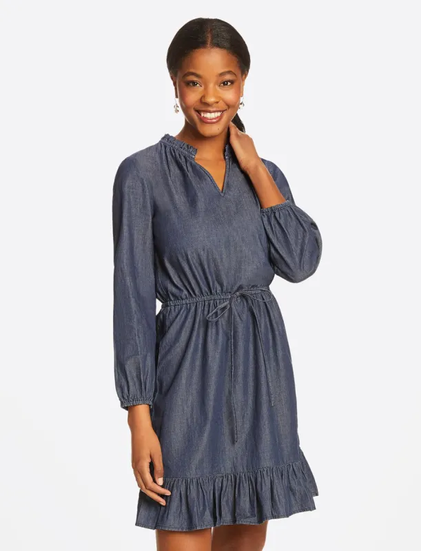 Chambray Popover Dress sold by Draper James