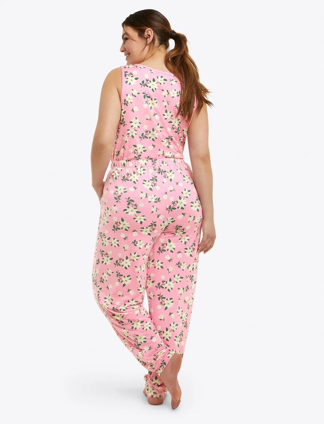 Hillary Pajama Set in Pink Magnolia sold by Draper James product image thumbnail 5