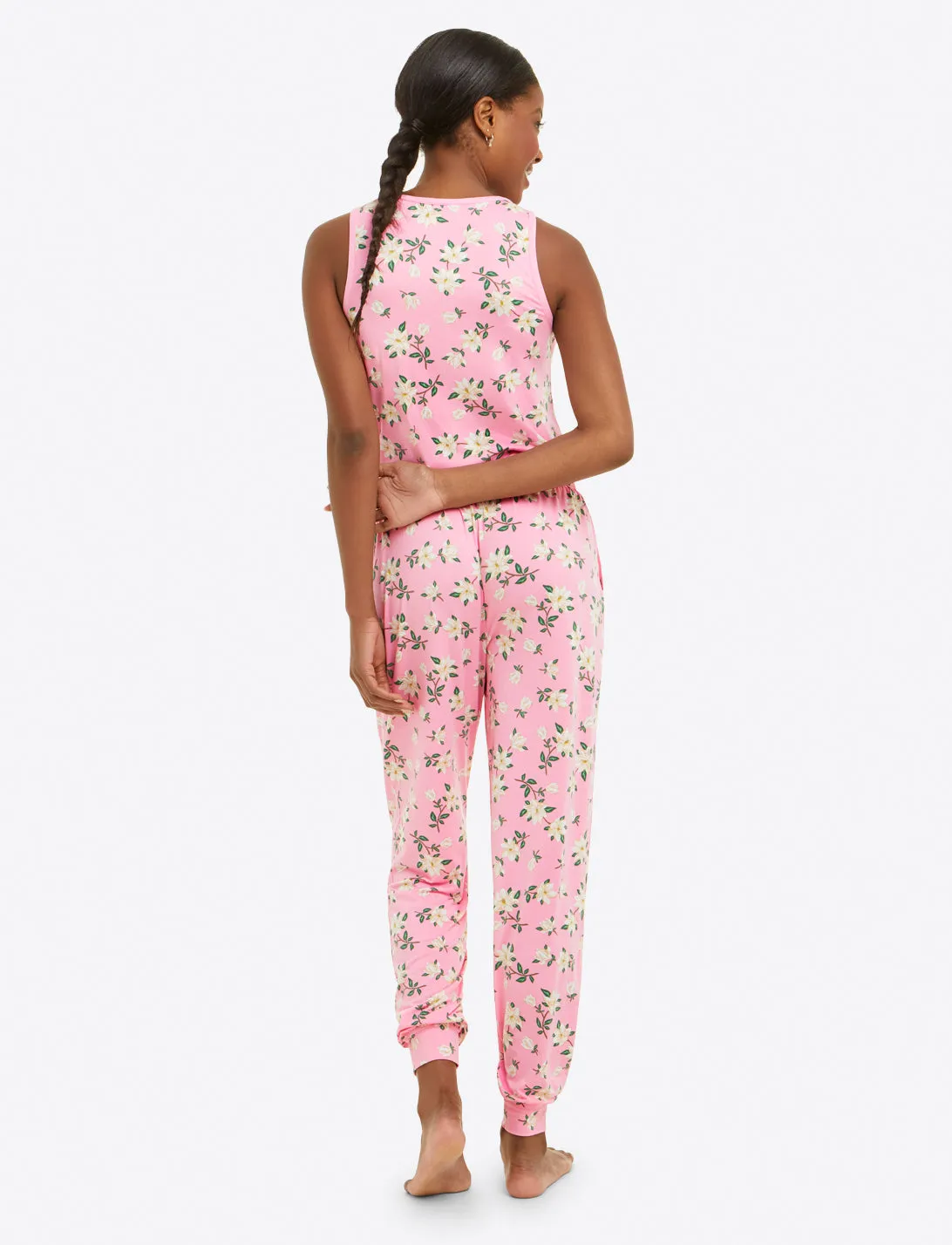 Hillary Pajama Set in Pink Magnolia sold by Draper James product image thumbnail 4
