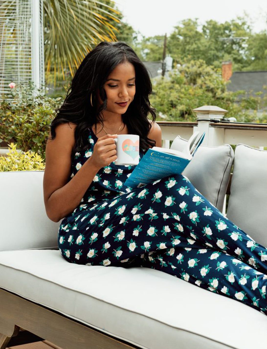 Hillary Pajama Set in Magnolia sold by Draper James product image thumbnail 3