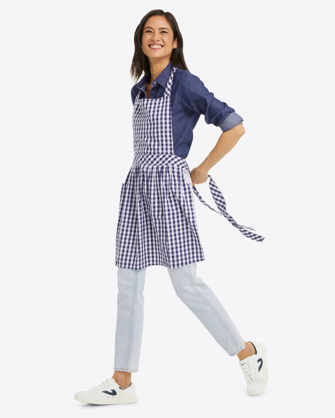Apron in Gingham sold by Draper James