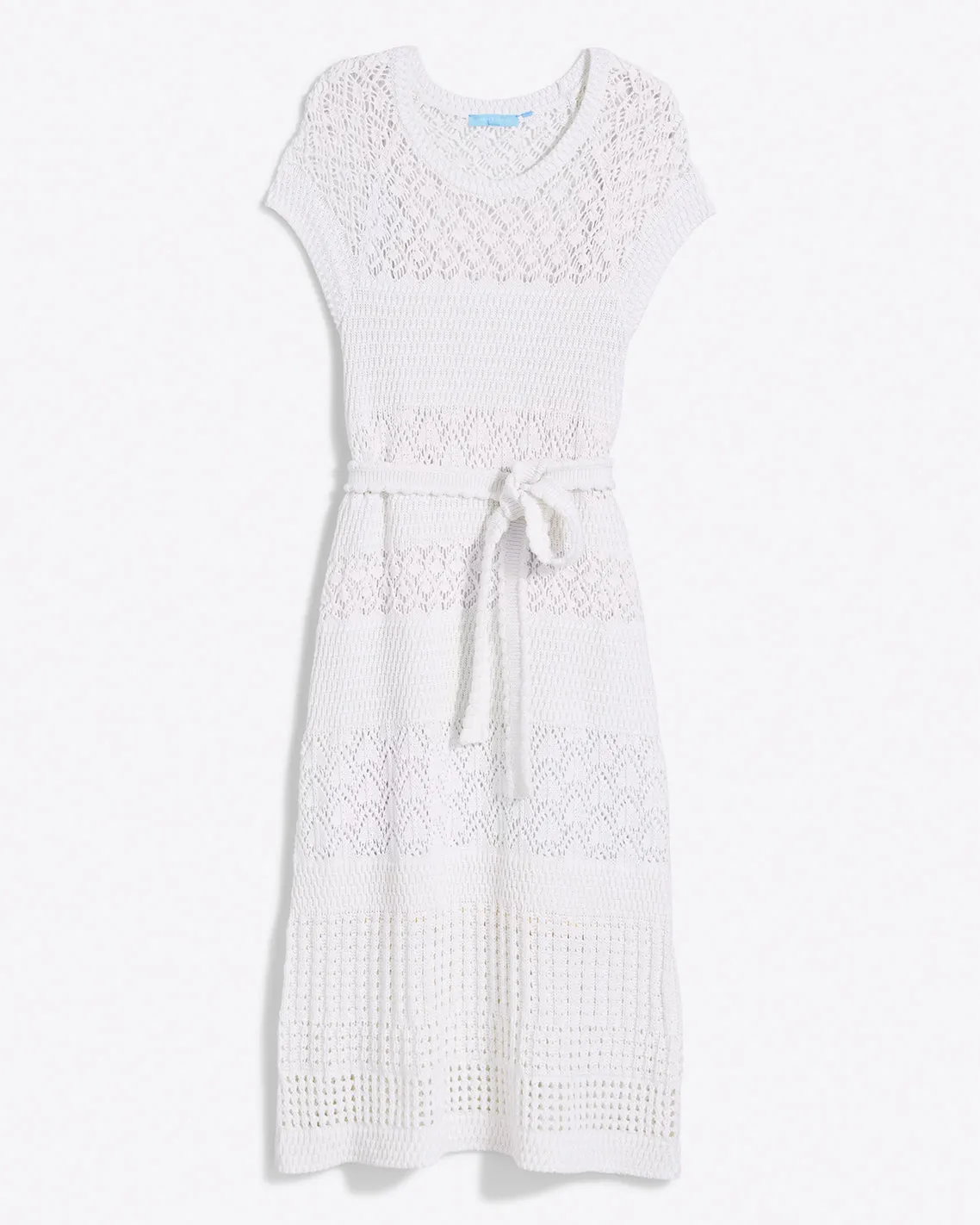 Crochet Midi Dress in White sold by Draper James product image thumbnail 2