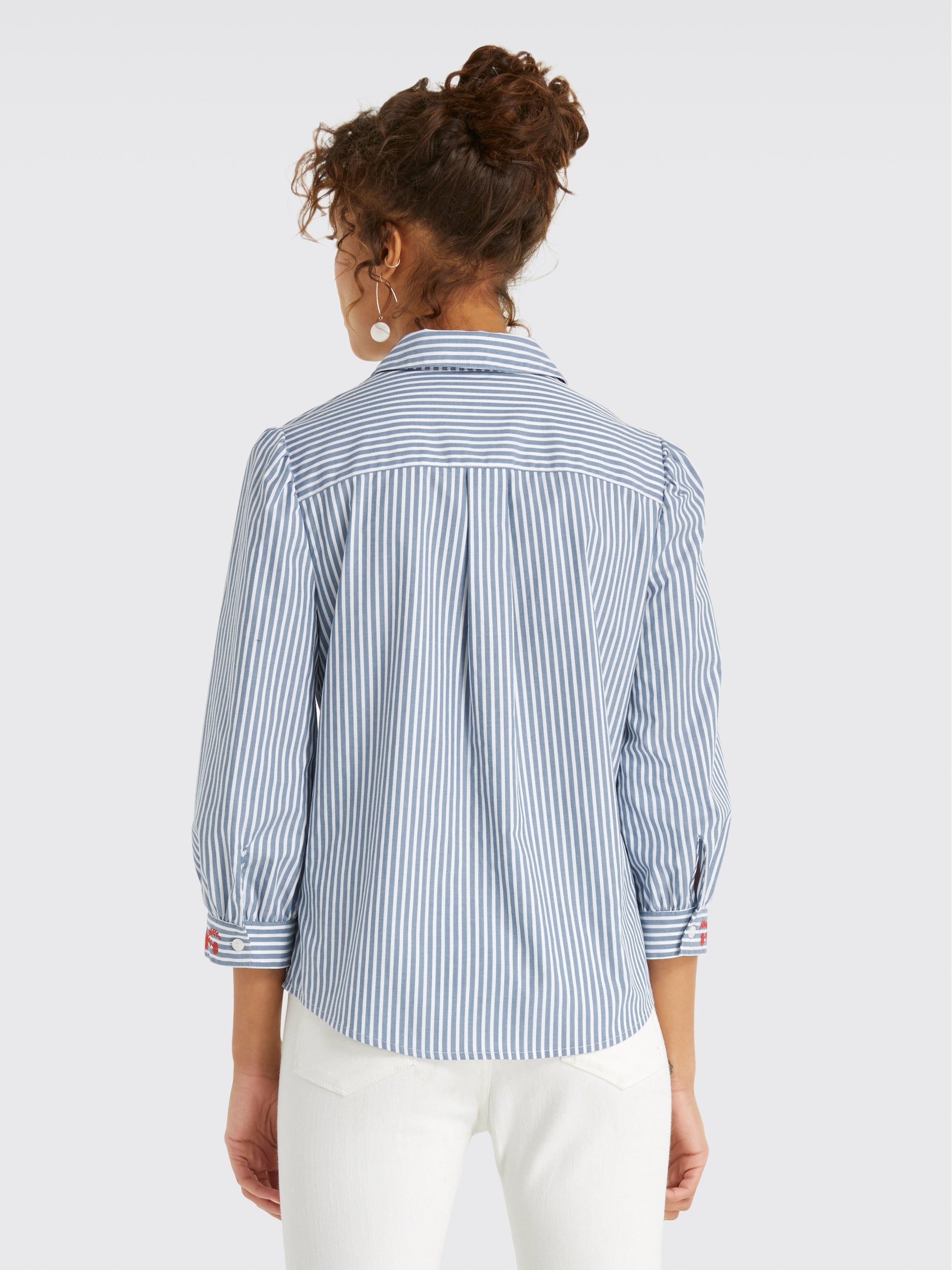 Embroidered Button Down Top sold by Draper James product image thumbnail 3