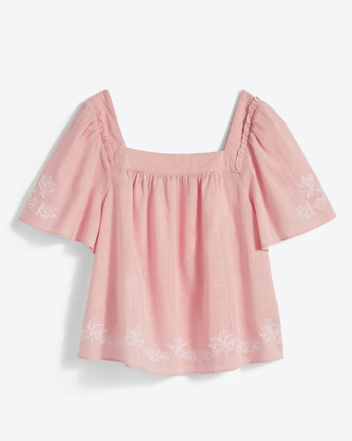 Maren Top in Pink Embroidered Floral sold by Draper James product image thumbnail 2