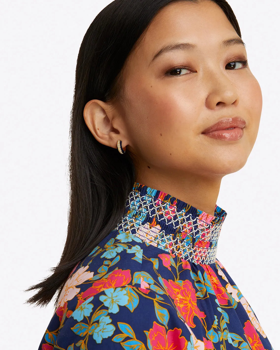 Lindsay Shift Mini Dress in Stretch Poplin sold by Draper James product image thumbnail 4