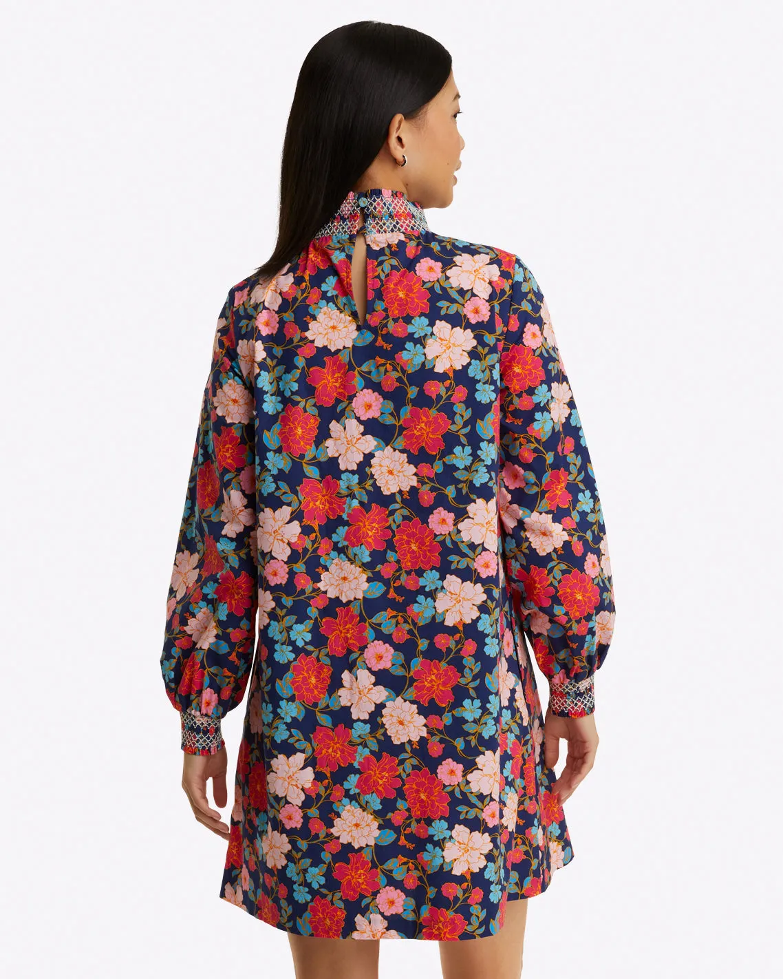 Lindsay Shift Mini Dress in Stretch Poplin sold by Draper James product image thumbnail 3