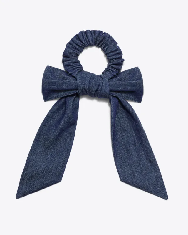 Scarf Scrunchie in Chambray sold by Draper James