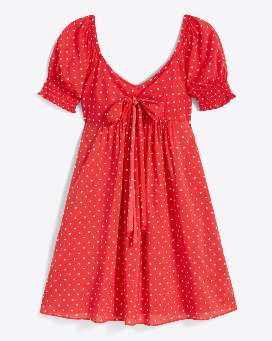 Jennifer Dress in Red Polka Dot sold by Draper James product image thumbnail 2