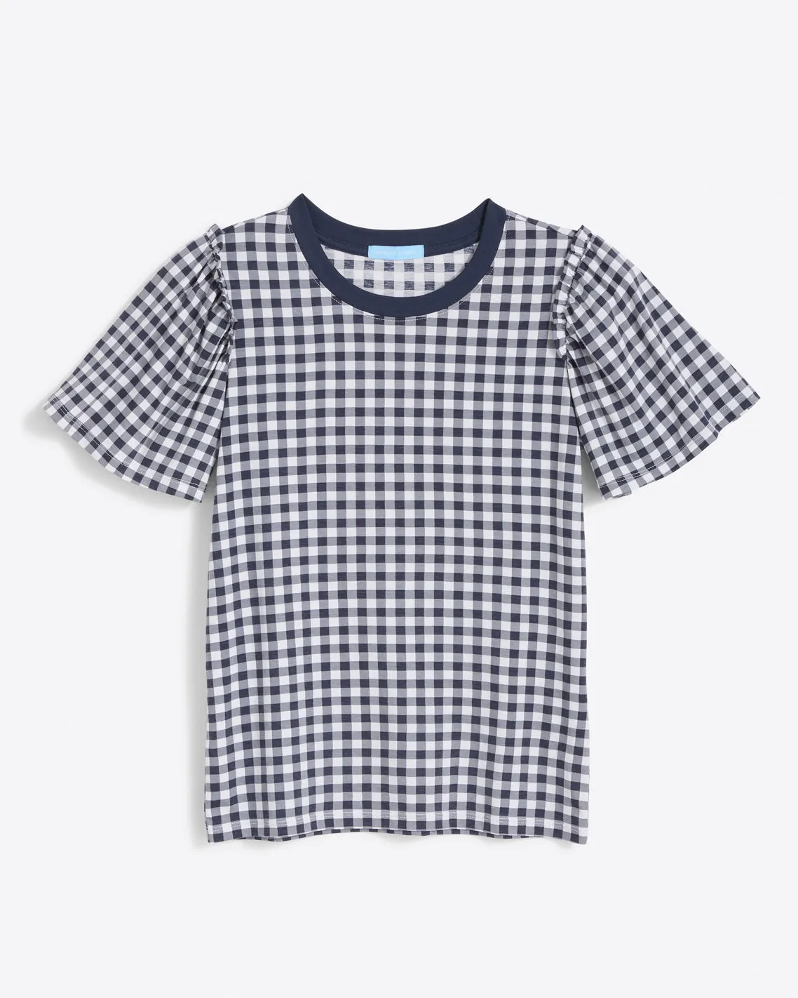 Short Sleeve Easy Knit Top in Gingham sold by Draper James product image thumbnail 2