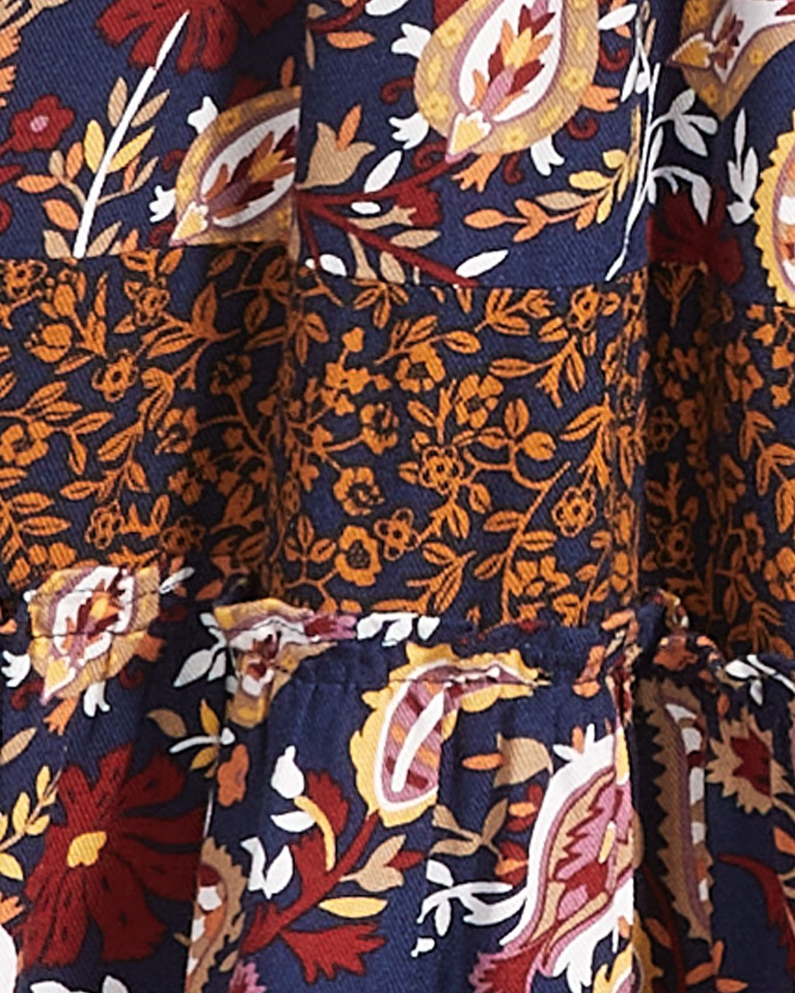 Fit & Flare Midi Dress in Fall Paisley sold by Draper James product image thumbnail 4