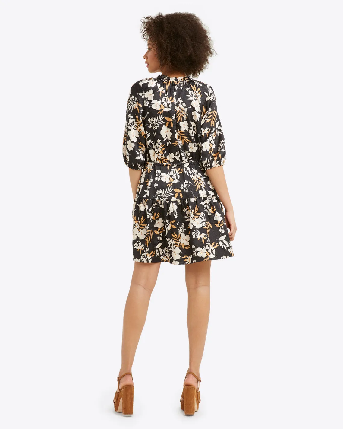 Suzy Dress in Midnight Magnolia sold by Draper James product image thumbnail 3