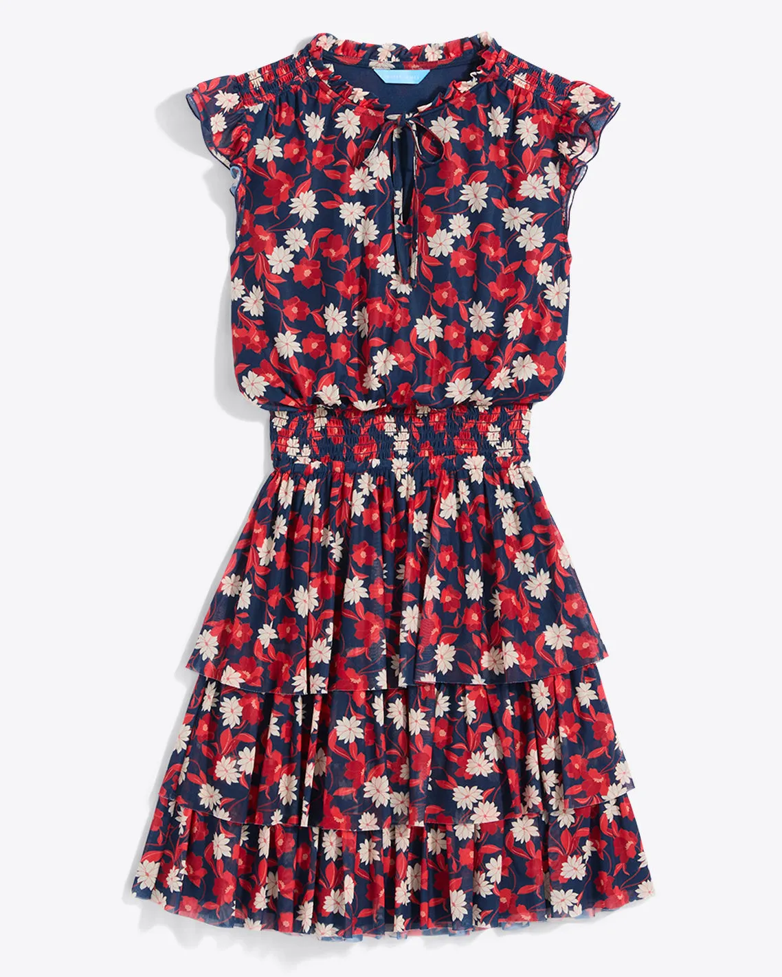 Alana Tiered Dress in Stretch Mesh sold by Draper James product image thumbnail 5