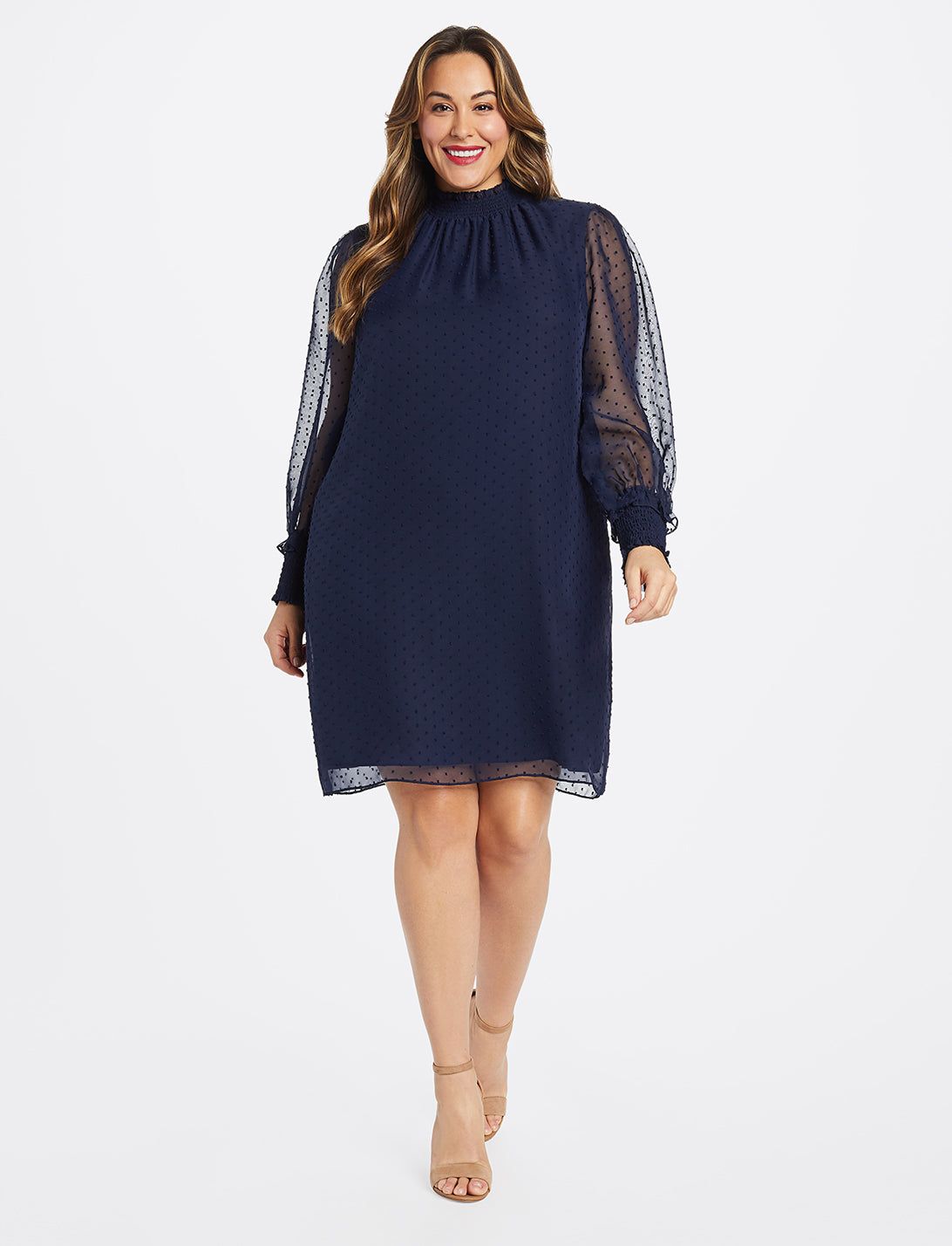 Swiss Dot Smocked Dress sold by Draper James product image thumbnail 5