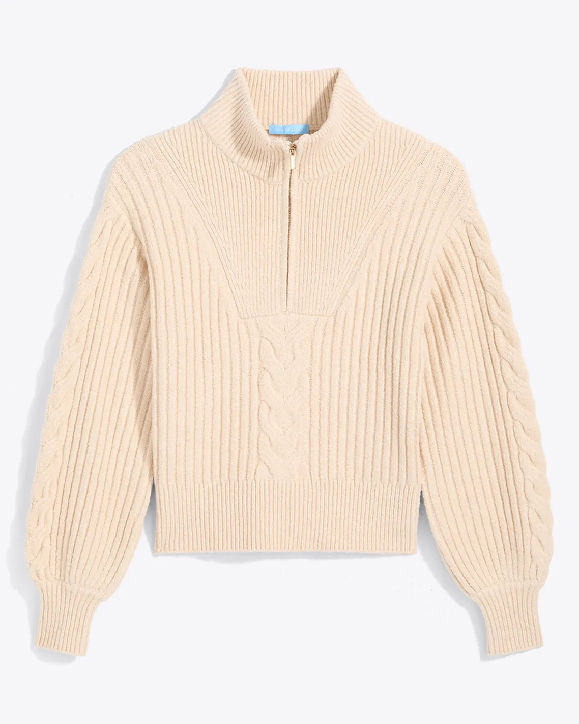 Quarter Zip Cableknit Sweater sold by Draper James product image thumbnail 5