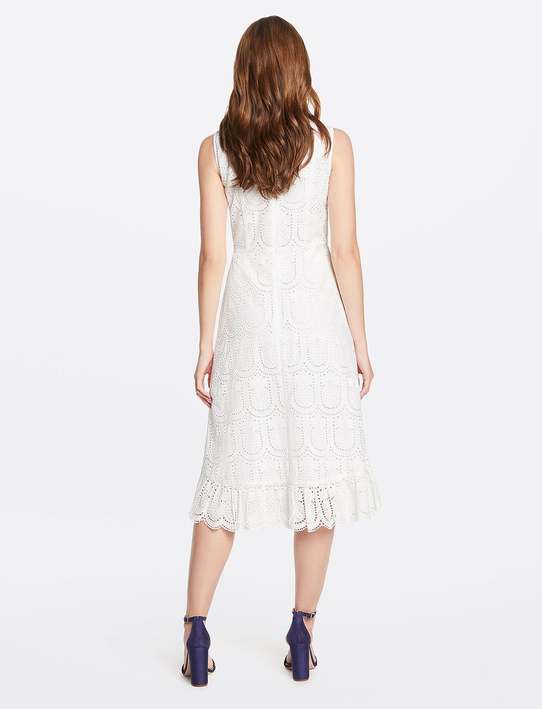 Pineapple Eyelet Midi Love Circle Dress sold by Draper James product image thumbnail 4
