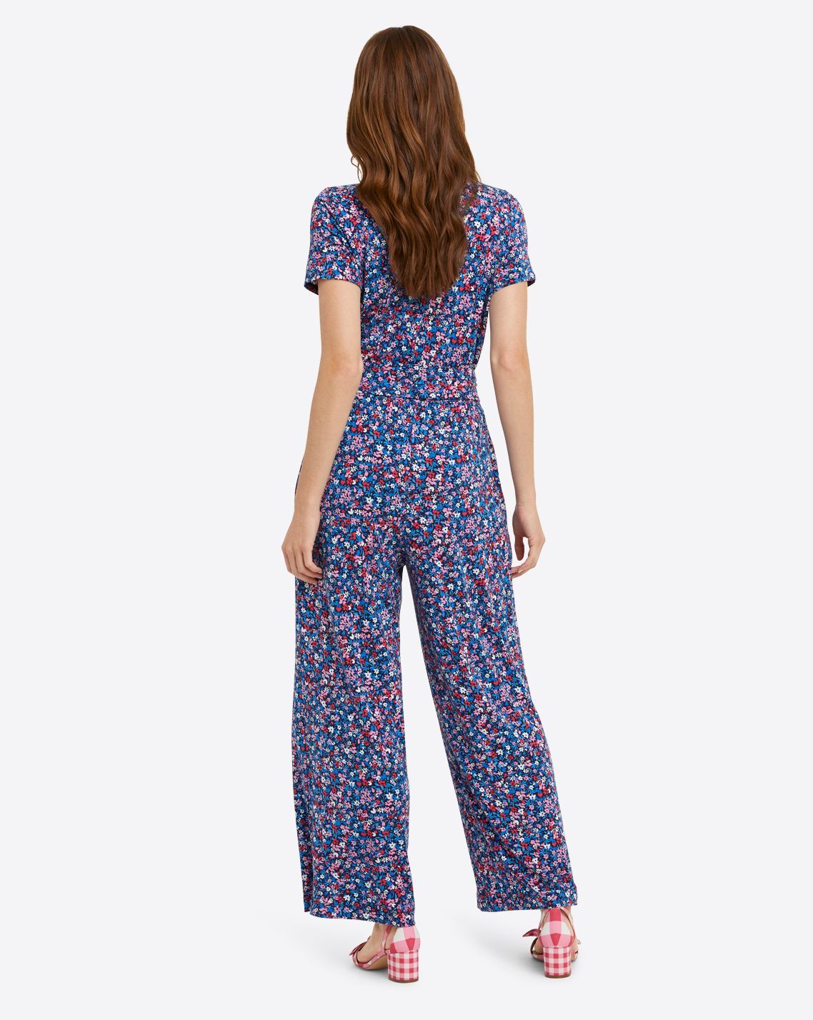 Knit Jumpsuit in Spring Ditsy Floral sold by Draper James product image thumbnail 3