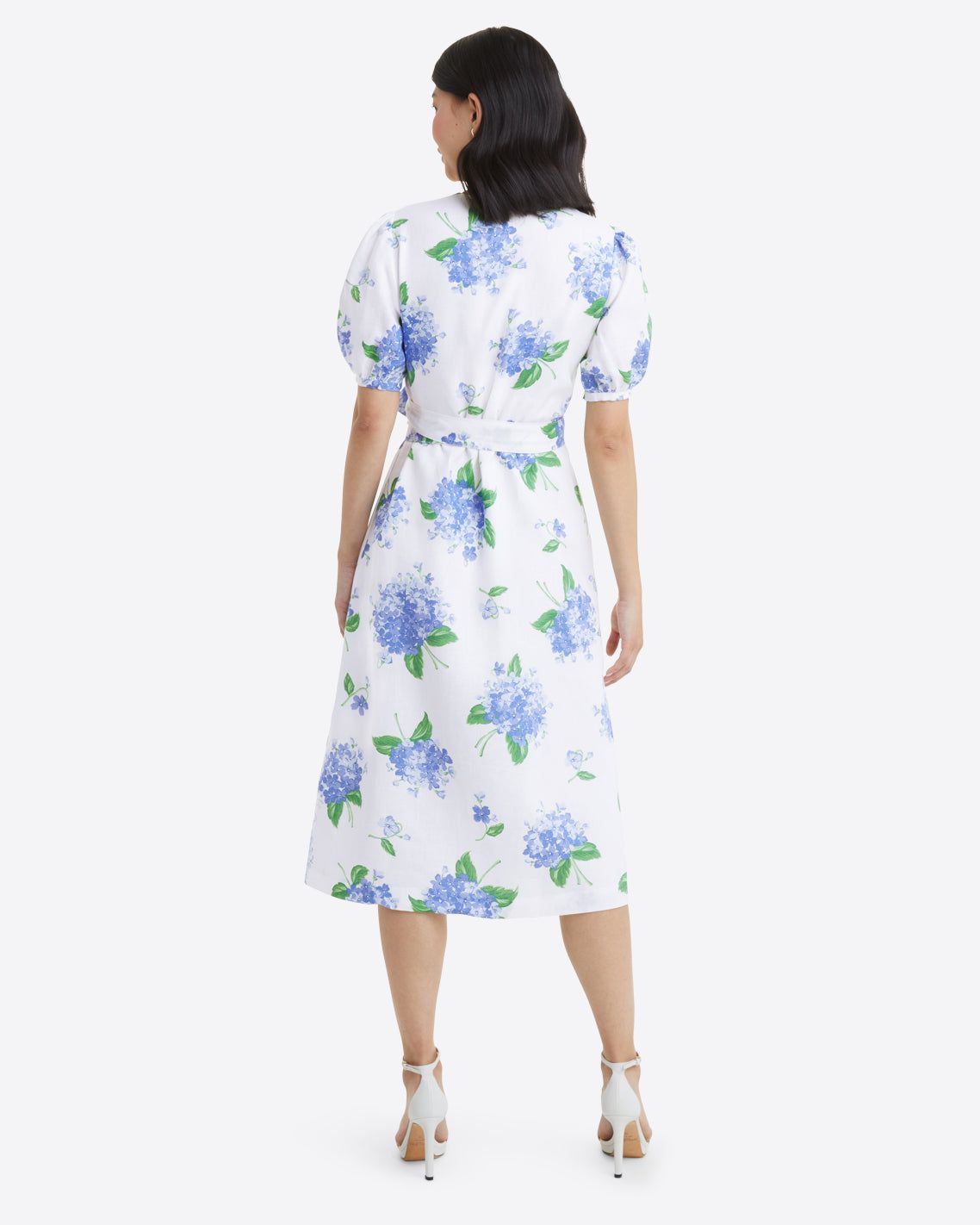 Rhonda Wrap Dress in Hydrangea sold by Draper James product image thumbnail 3