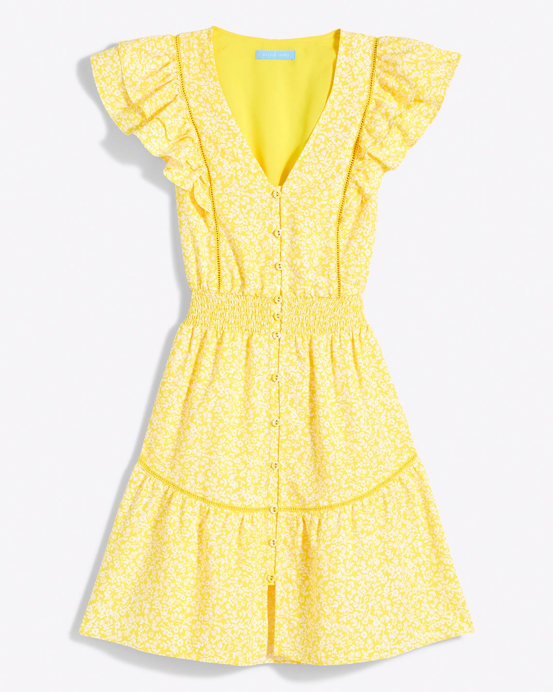 Gabby Mini Dress in Golden Floral sold by Draper James product image thumbnail 2