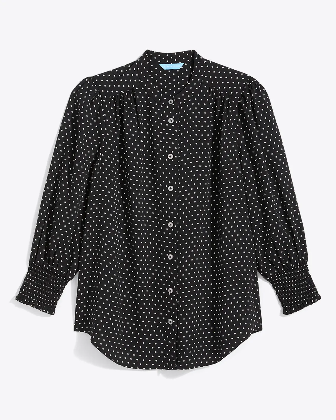 Evelyn Buttondown Top in Polka Dot sold by Draper James product image thumbnail 3