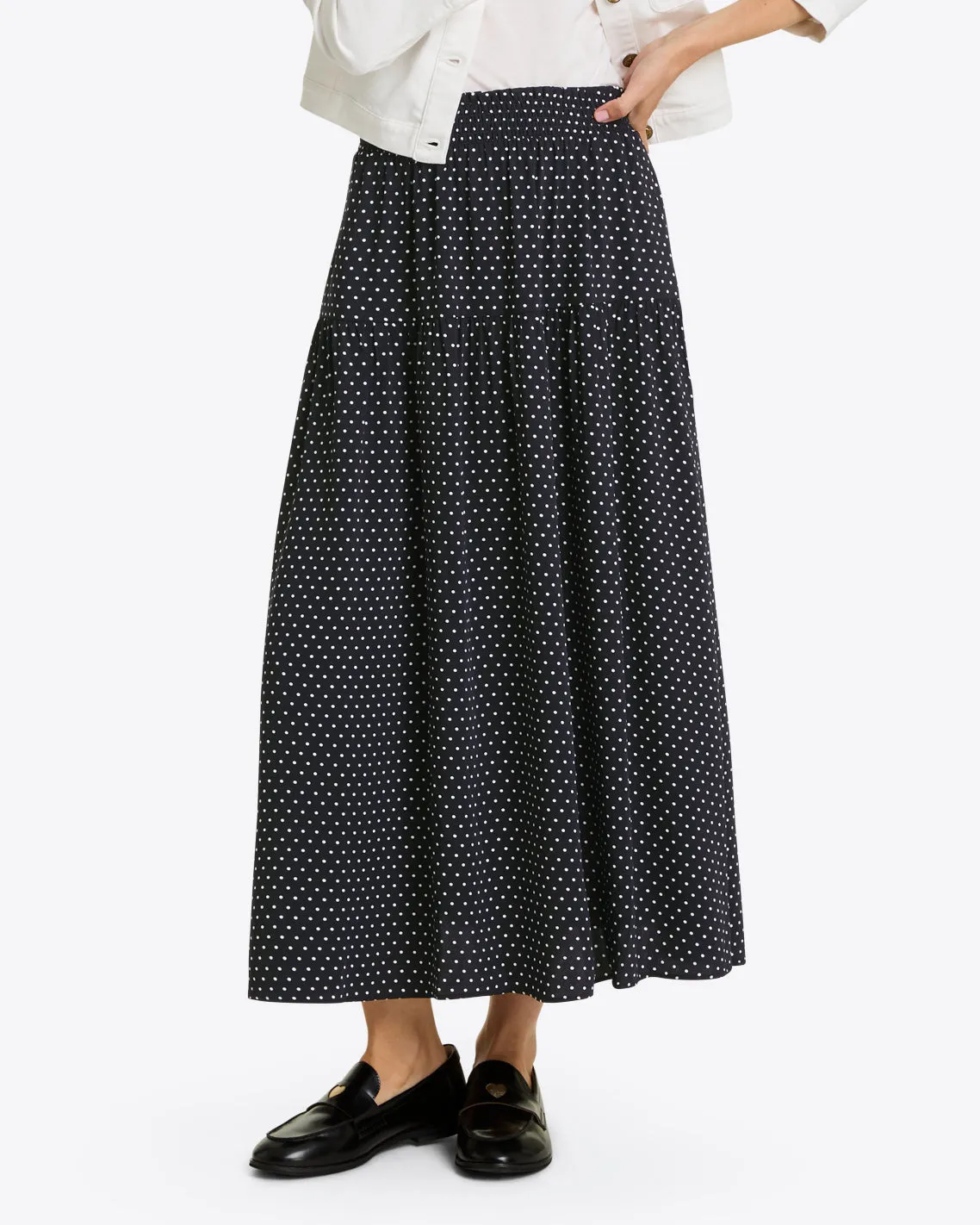 Midi Skirt in Polka Dot sold by Draper James