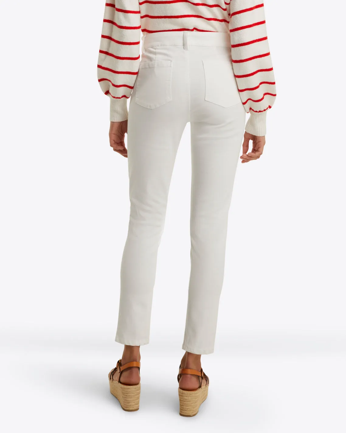 Skinny Jeans in White Denim sold by Draper James product image thumbnail 3